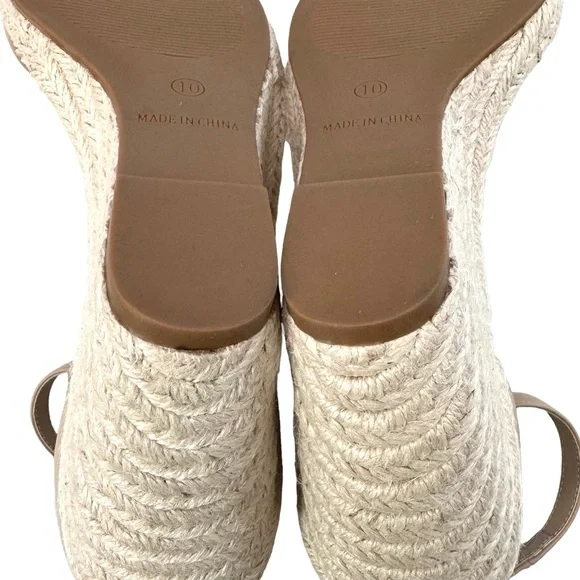 Steve Madden Submit Ankle Strap Espadrille Wedge Sandals Size 10M - Picture 12 of 16